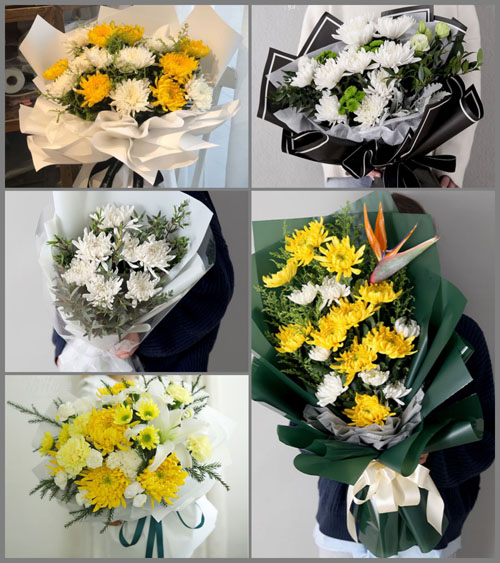 山东青岛即墨市移风店镇韩家庄村白事花束代送
